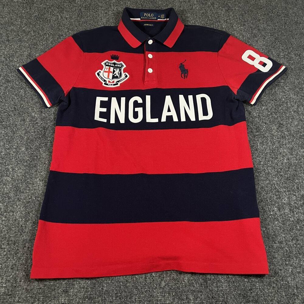 Polo Ralph Lauren Polo Shirt Mens M England Rugby Chief Keef Custom Slim